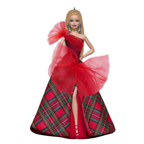 Brand New Hallmark 2024 Holiday Barbie Christmas Ornament - Picture 1 of 1